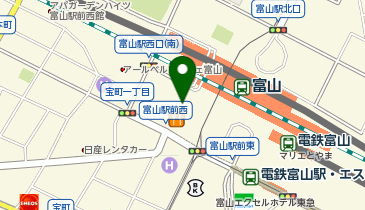 スーツセレクト マルート富山の地図画像