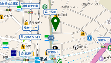 スーツセレクト 渋谷明治通りの地図画像