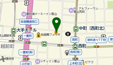 スーツセレクト 富山の地図画像