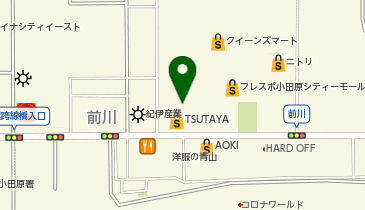 スーツセレクト フレスポ小田原シティーモールの地図画像