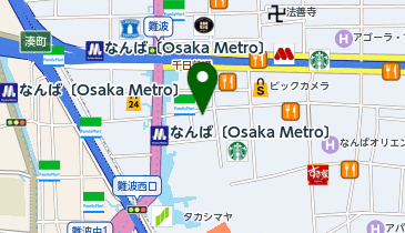 スーツセレクト なんばの地図画像