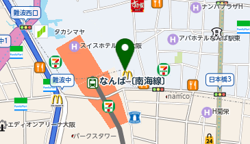 スーツセレクト 難波なんさん通りの地図画像