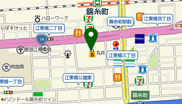 スーツセレクト 錦糸町マルイの地図画像