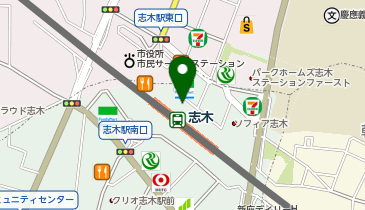 スーツセレクト エキア志木の地図画像