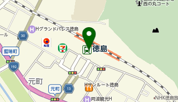 スーツセレクト 徳島クレメントプラザの地図画像