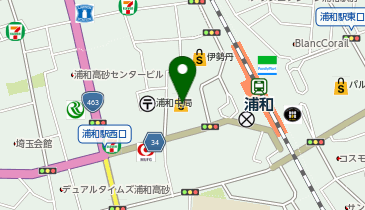 スーツセレクト 浦和コルソの地図画像