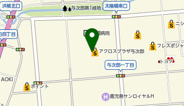スーツセレクト アクロスプラザ与次郎の地図画像