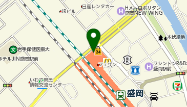 スーツセレクト 盛岡フェザンの地図画像