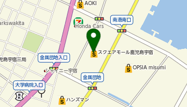 スーツセレクト スクエアモール鹿児島の地図画像