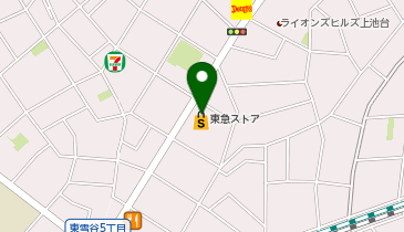 ノジマ  上池台東急ストア店の地図画像