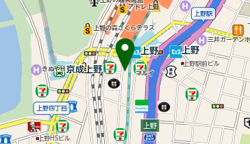 上野マルイ店の地図画像