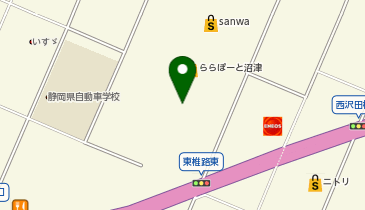 ららぽーと沼津店の地図画像