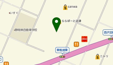 ノジマ ららぽーと沼津店の地図画像