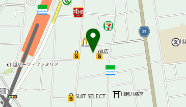 ノジマ  まるひろ川越店の地図画像