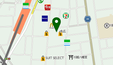 ノジマ まるひろ川越店の地図画像