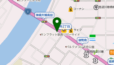 ダイワサイクル 歌島橋店の地図画像