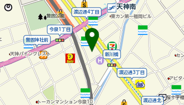ワイズロード 福岡天神店の地図画像