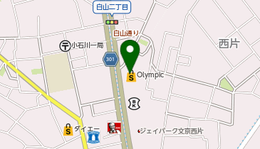 オリンピック 白山店の地図画像