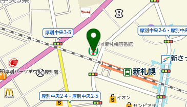 アパマンショップ新さっぽろ店の地図画像