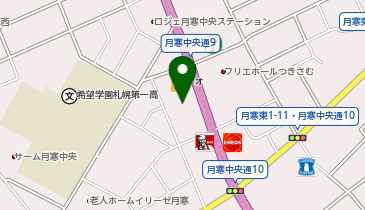 アパマンショップ月寒中央店の地図画像