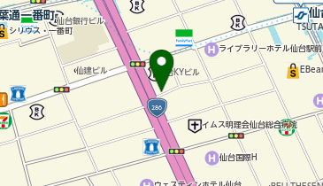 アパマンショップ仙台駅前店の地図画像