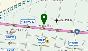 アパマンショップ仙台小田原店の地図画像