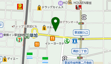 アパマンショップ草加店の地図画像