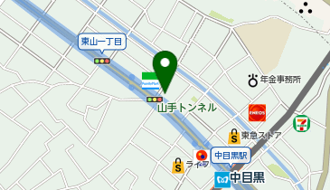 アパマンショップ中目黒店の地図画像