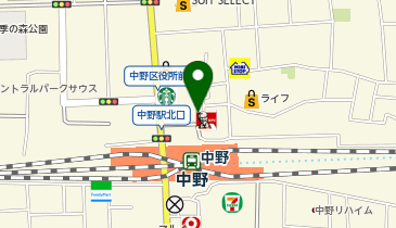 アパマンショップ中野店の地図画像