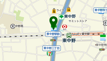 アパマンショップ東中野店の地図画像