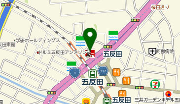 アパマンショップ五反田店の地図画像