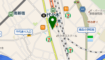 アパマンショップ代々木店の地図画像