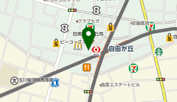 アパマンショップ自由が丘店の地図画像