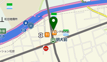 アパマンショップ明大前店の地図画像