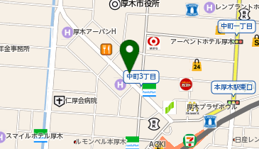 アパマンショップ厚木店の地図画像