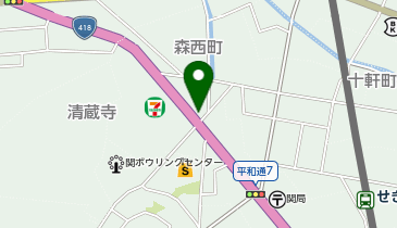 アパマンショップ関店の地図画像