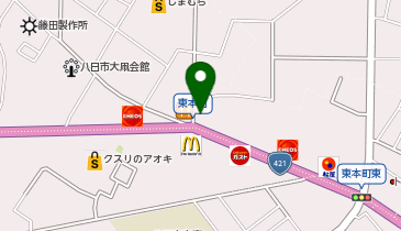 アパマンショップ八日市店の地図画像