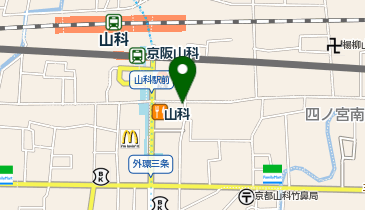 アパマンショップ山科店の地図画像