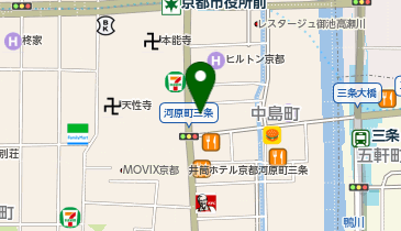 アパマンショップ河原町三条店(社宅専門店)の地図画像