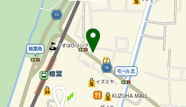 アパマンショップくずは店の地図画像