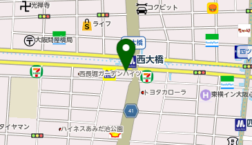 アパマンショップ北堀江店の地図画像