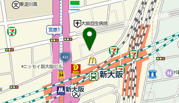 アパマンショップ新大阪駅前店の地図画像