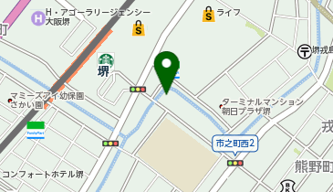 アパマンショップ堺店の地図画像