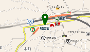 アパマンショップ生駒店の地図画像