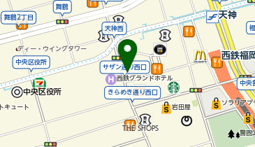 アパマンショップ天神西通り店の地図画像