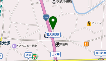 アパマンショップ筑後店の地図画像