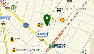 アパマンショップ宮崎南店の地図画像