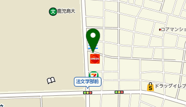 アパマンショップ鹿大前店の地図画像