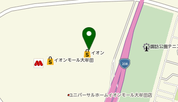 イオンバイク大牟田店の地図画像
