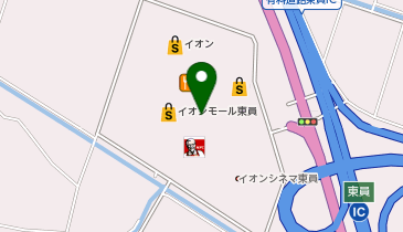 イオンバイク東員店の地図画像